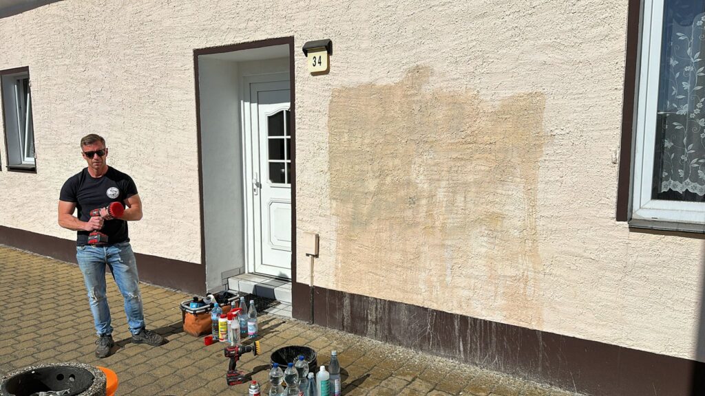 Beginn der Reinigungsaktion